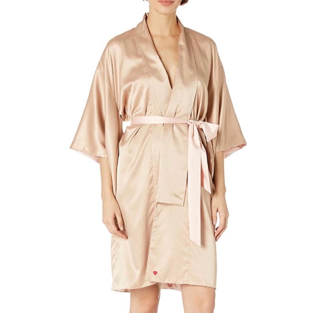 Dear Drew Manhattan Nights short kimono robe M BNWOT